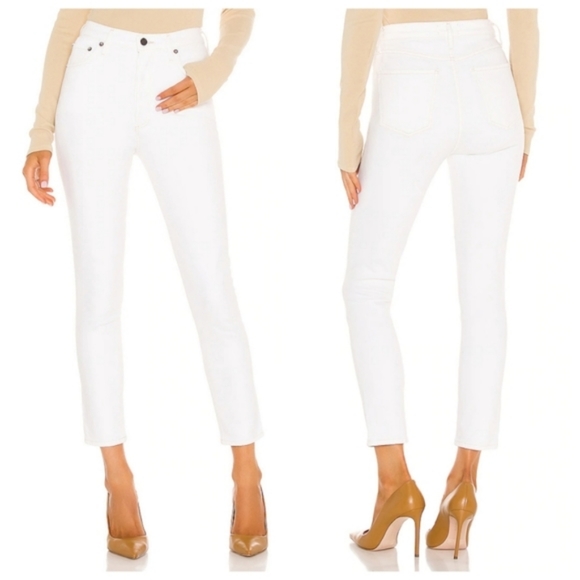 Agolde Nico High Rise Slim Fit White Jean Untitled - Picture 6 of 14